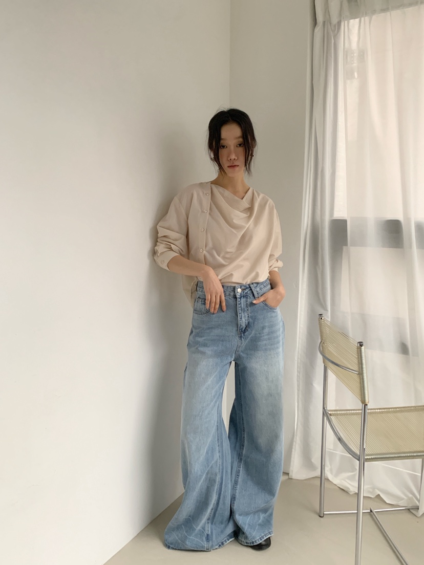 RIDGE-P韓國直郵女裝新款推薦26春夏真品時尚襯衫蕾絲衫RIDGE-P襯衫/蕾絲衫