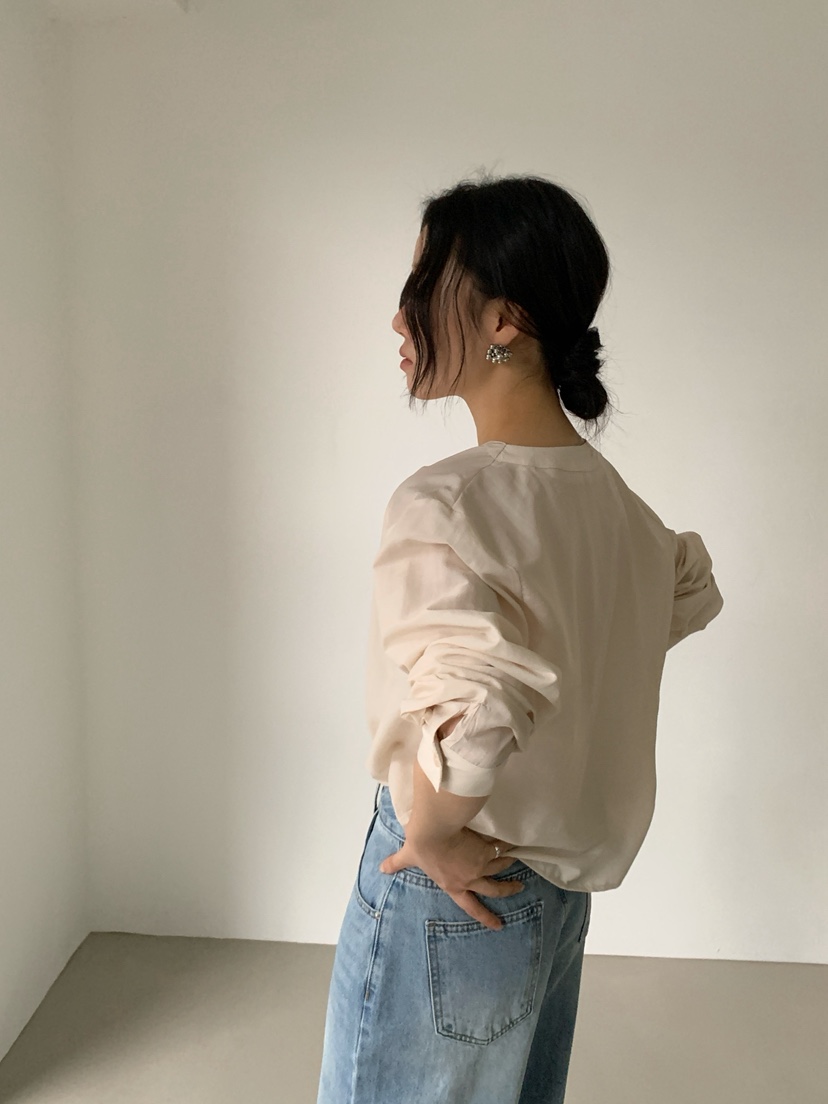 RIDGE-P韓國直郵女裝新款推薦26春夏真品時尚襯衫蕾絲衫RIDGE-P襯衫/蕾絲衫