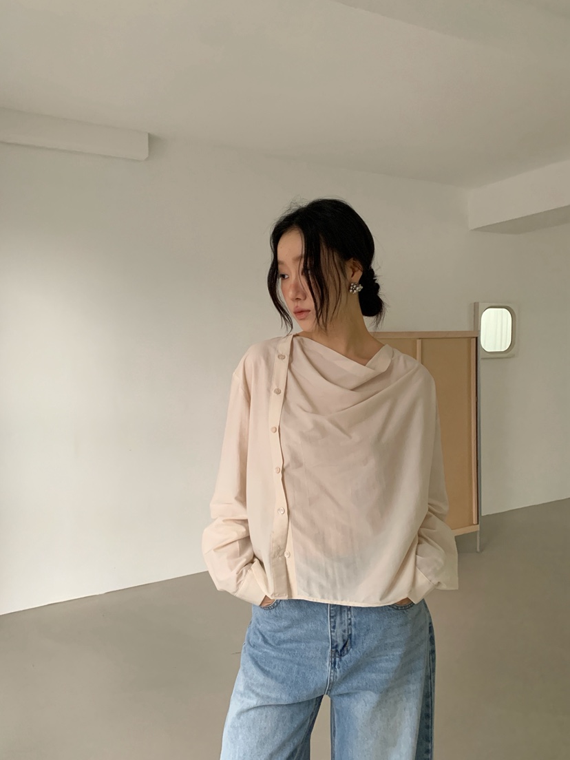 RIDGE-P韓國直郵女裝新款推薦26春夏真品時尚襯衫蕾絲衫RIDGE-P襯衫/蕾絲衫