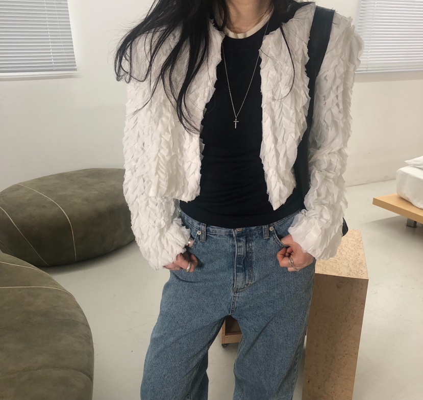 MELTED-P東大門實拍女裝新款時尚職業休閑推薦真品夾克鵝MELTED-P夾克