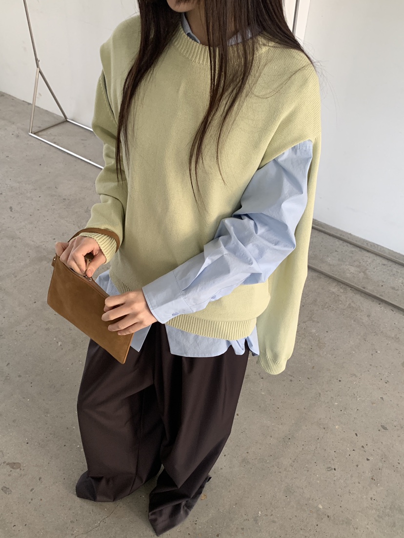 LOGARDEN韓國直郵女士新品職業休閑真品26春夏針織衫不含內搭LO GARDEN針織衫