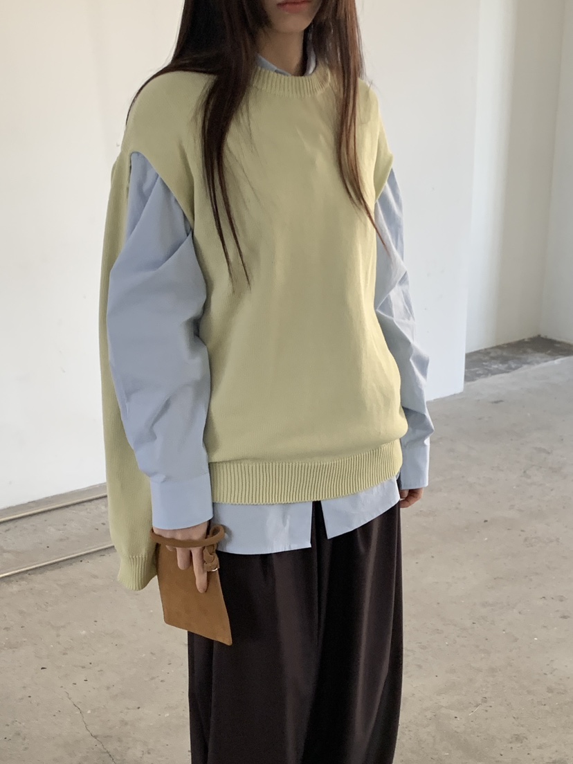 LOGARDEN韓國直郵女士新品職業休閑真品26春夏針織衫不含內搭LO GARDEN針織衫