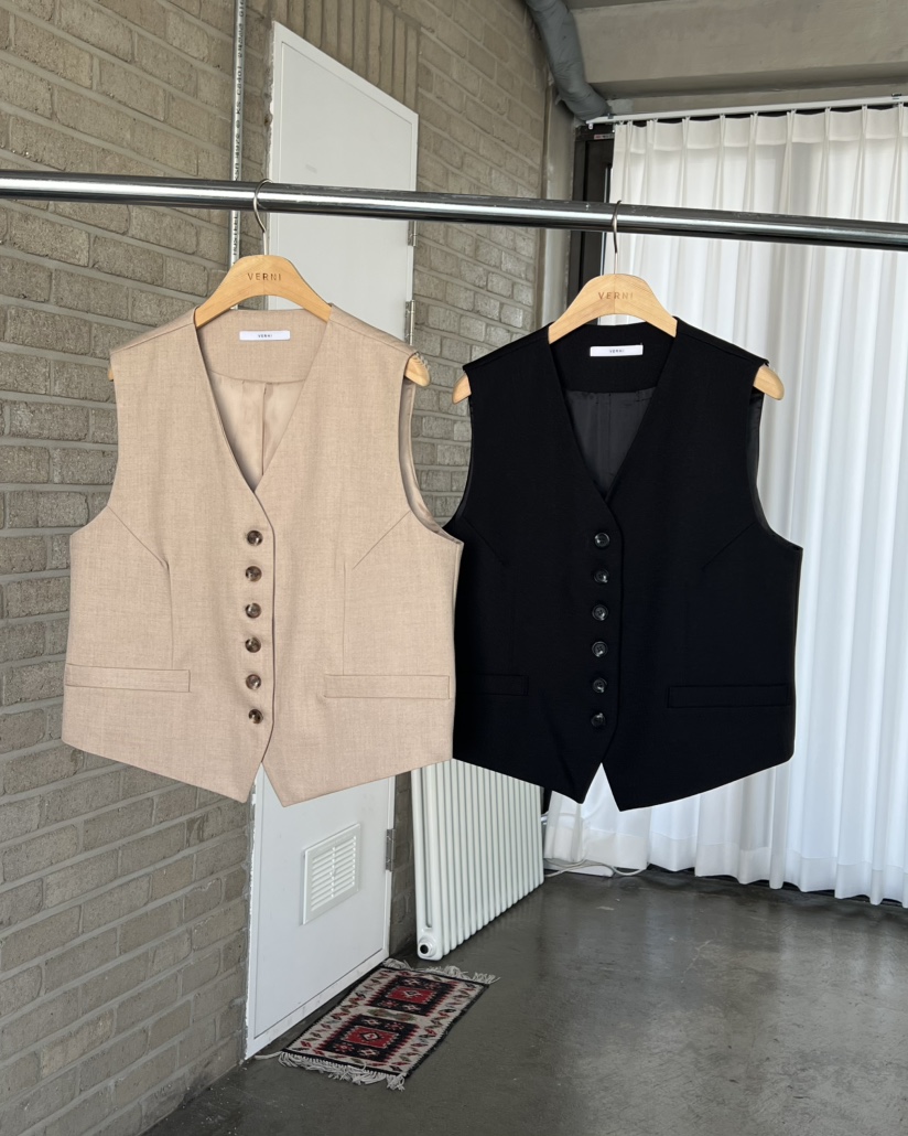 VERNI韓國直郵女士新品休閑人氣真品熱賣職業26春夏推薦馬甲VERNI馬甲