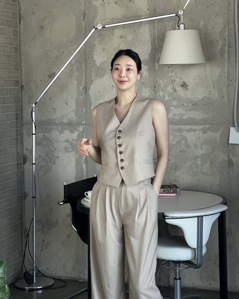 VERNI韓國直郵女士新品休閑人氣真品熱賣職業26春夏推薦馬甲VERNI馬甲