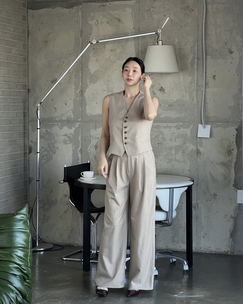 VERNI韓國直郵女士新品休閑人氣真品熱賣職業26春夏推薦馬甲VERNI馬甲