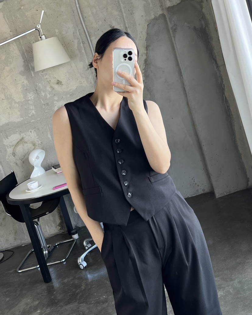 VERNI韓國直郵女士新品休閑人氣真品熱賣職業26春夏推薦馬甲VERNI馬甲