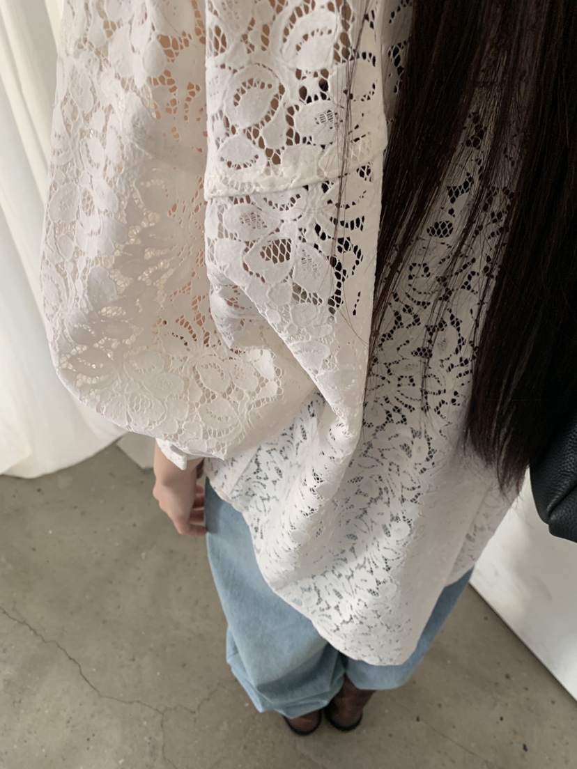 LOGARDEN東大門代購女士新款熱賣人氣時尚26春夏襯衫蕾絲衫LO GARDEN襯衫/蕾絲衫