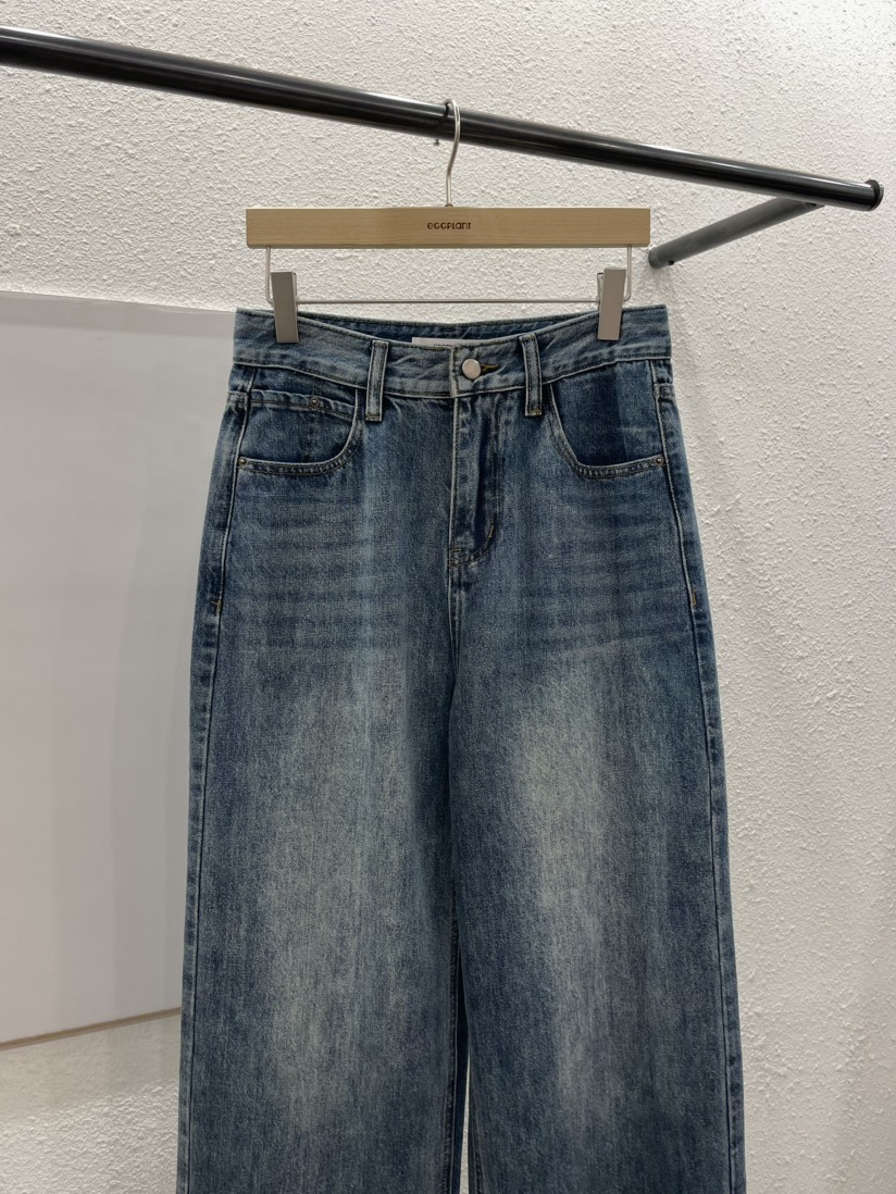 EGGPLANT東大門直郵女士新款26春夏職業真品休閑時尚牛仔褲EGGPLANT牛仔褲