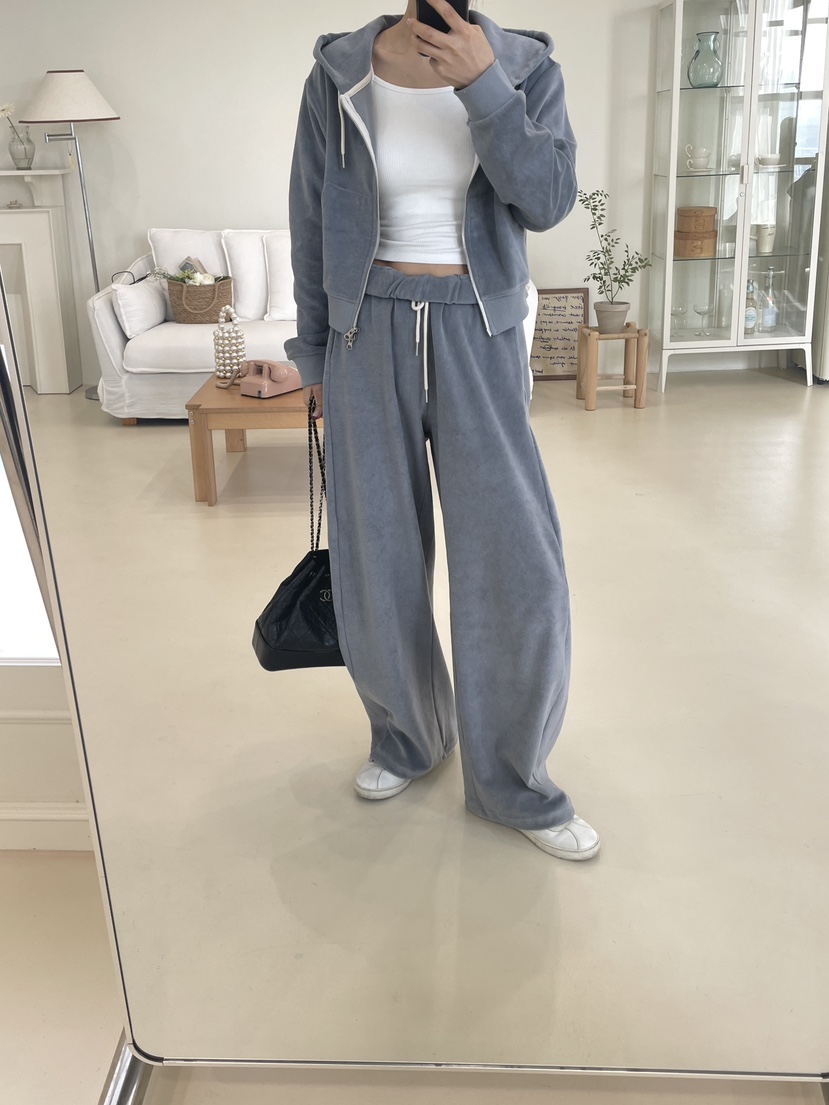 EDITION-P韓國代購女士新品休閑人氣26春夏休閑褲毛圈布EDITION/CHAHEE休閑褲