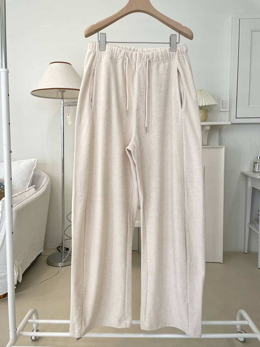 EDITION-P韓國代購女士新品休閑人氣26春夏休閑褲毛圈布EDITION/CHAHEE休閑褲圖色1