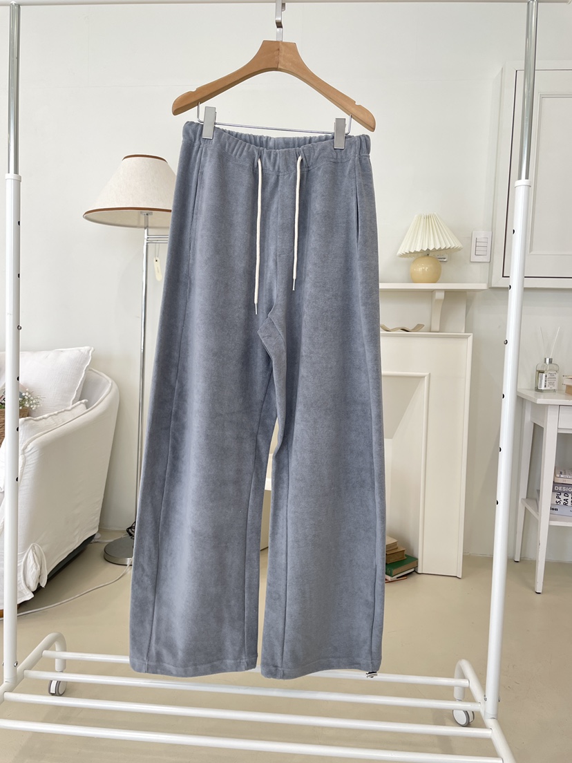 EDITION-P韓國代購女士新品休閑人氣26春夏休閑褲毛圈布EDITION/CHAHEE休閑褲圖色2