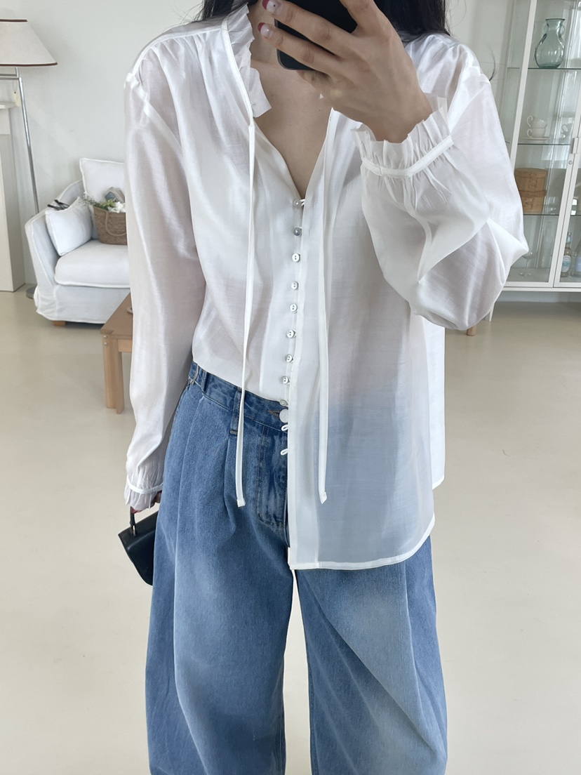 EDITION-P東大門直郵女裝新款人氣休閑職業26春夏襯衫蕾絲衫EDITION/CHAHEE襯衫/蕾絲衫