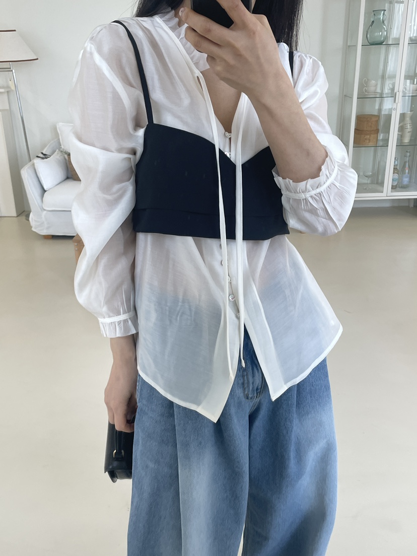 EDITION-P東大門直郵女裝新款人氣休閑職業26春夏襯衫蕾絲衫EDITION/CHAHEE襯衫/蕾絲衫