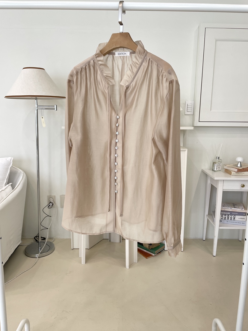 EDITION-P東大門直郵女裝新款人氣休閑職業26春夏襯衫蕾絲衫EDITION/CHAHEE襯衫/蕾絲衫圖色2