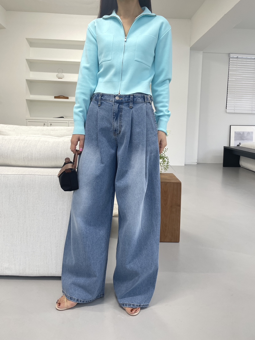 EDITION-P東大門直郵女士新款26春夏針織衫拉鏈短款開衫EDITION/CHAHEE針織衫