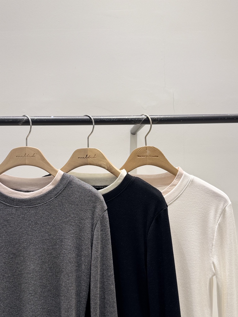 MELTED-P韓國代購女裝新款休閑職業時尚人氣26春夏長袖T恤MELTED-P長袖T恤