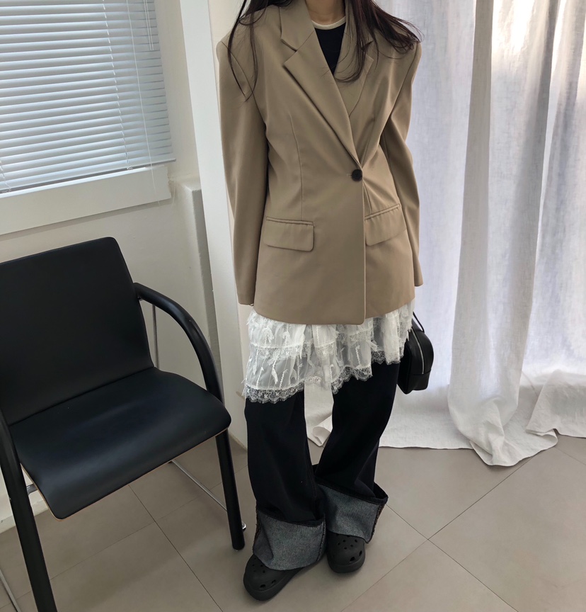 MELTED-P韓國代購女裝新款時尚職業人氣休閑推薦26春夏夾克MELTED-P夾克