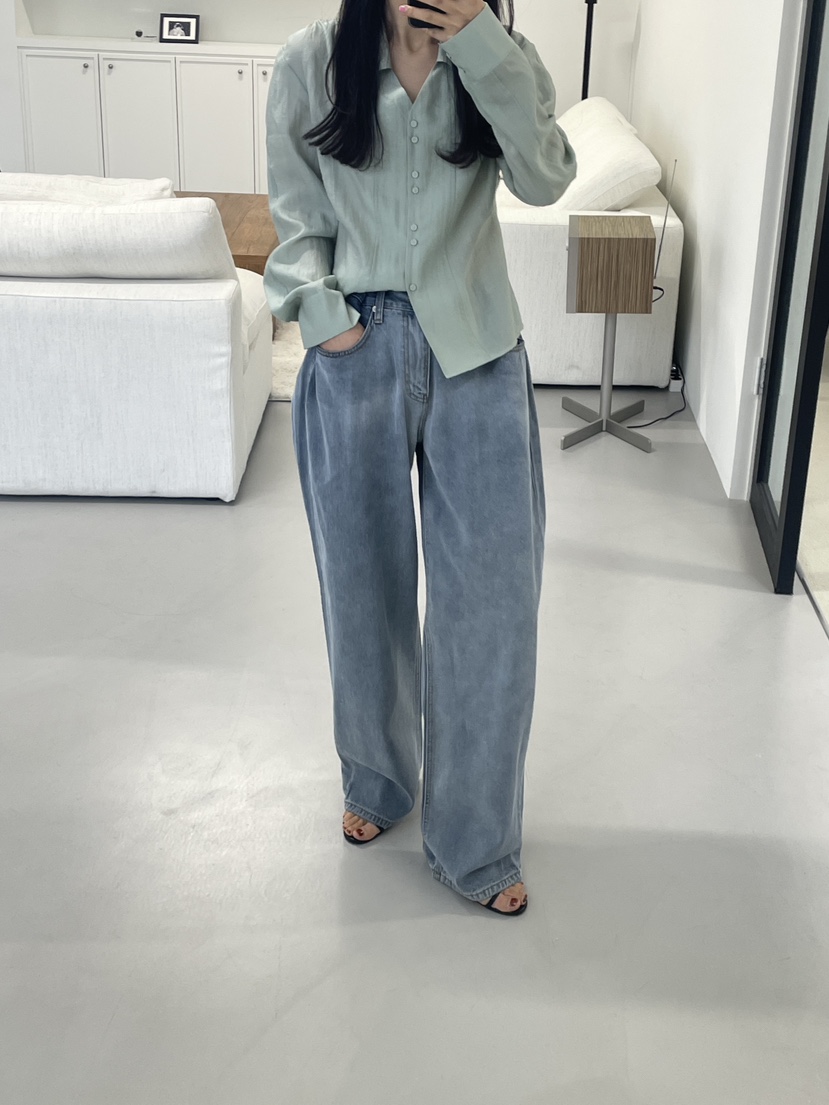 EDITION-P韓國代購女裝新品人氣推薦休閑熱賣襯衫蕾絲衫EDITION/CHAHEE襯衫/蕾絲衫