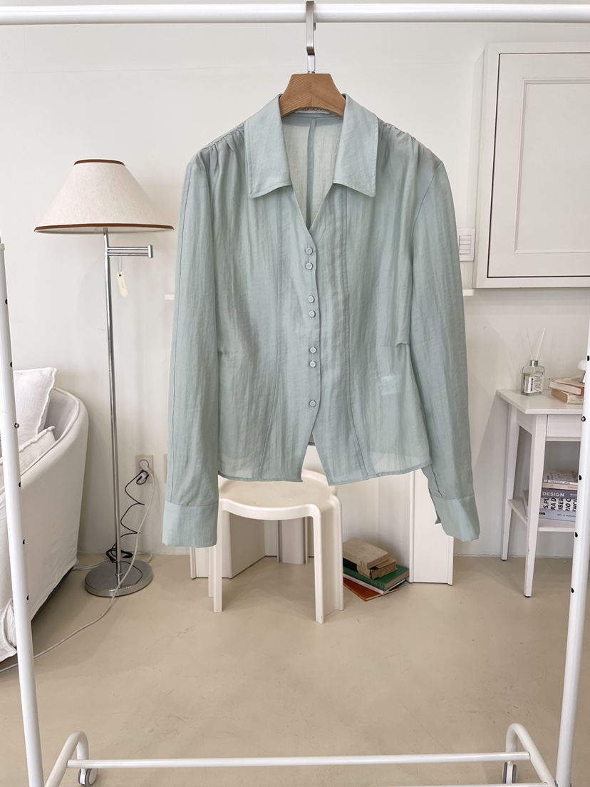 EDITION-P韓國代購女裝新品人氣推薦休閑熱賣襯衫蕾絲衫EDITION/CHAHEE襯衫/蕾絲衫圖色2