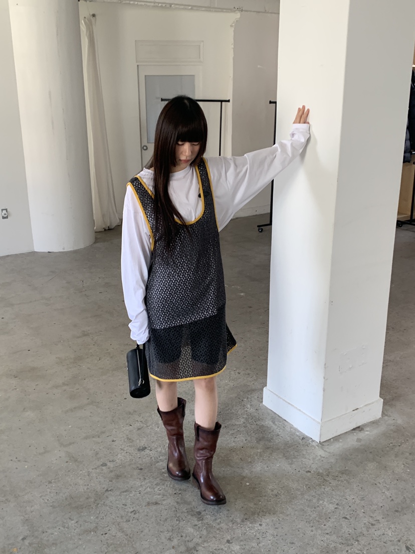 LOGARDEN東大門直郵女裝新款人氣連衣裙不含內搭鉤針編織LO GARDEN連衣裙