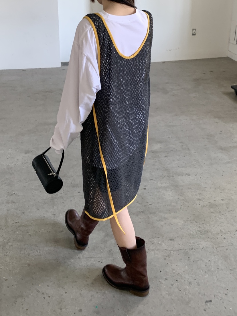 LOGARDEN東大門直郵女裝新款人氣連衣裙不含內搭鉤針編織LO GARDEN連衣裙