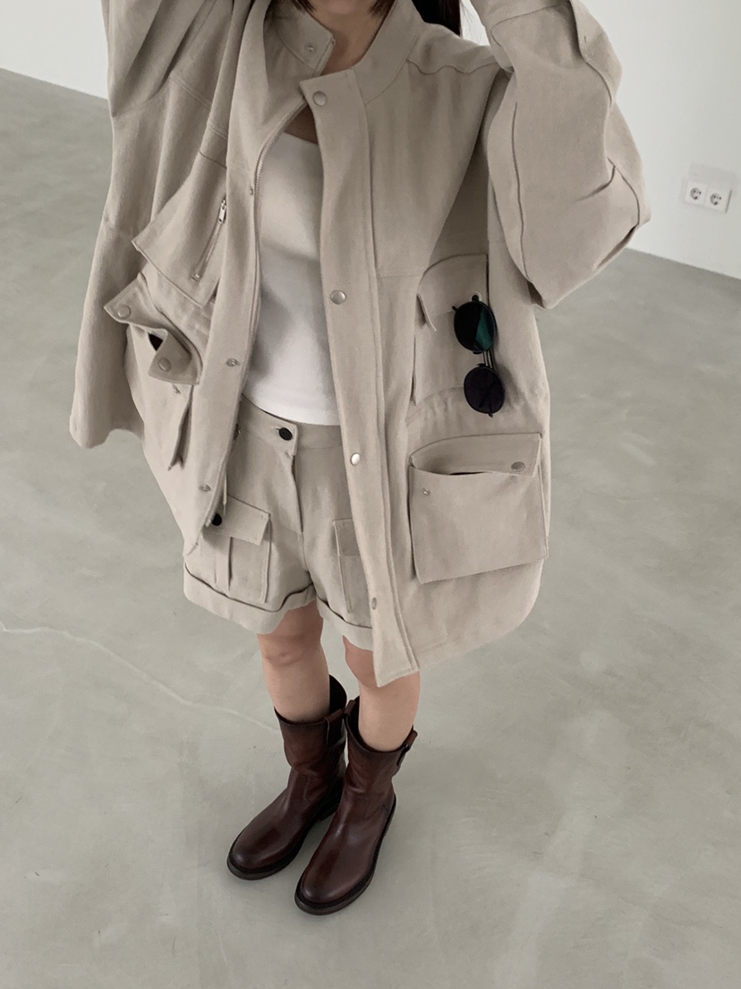 LOGARDEN東大門直郵女士新品26春夏職業推薦短褲不含腰帶LO GARDEN短褲