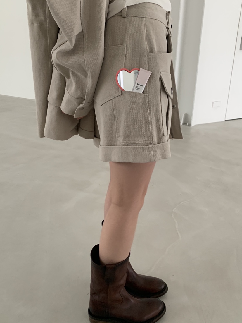 LOGARDEN東大門直郵女士新品26春夏職業推薦短褲不含腰帶LO GARDEN短褲