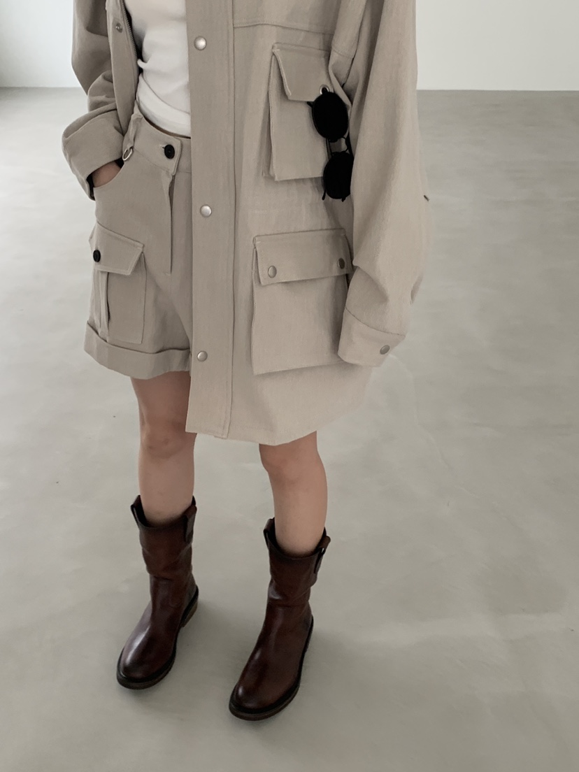 LOGARDEN東大門直郵女士新品26春夏職業推薦短褲不含腰帶LO GARDEN短褲