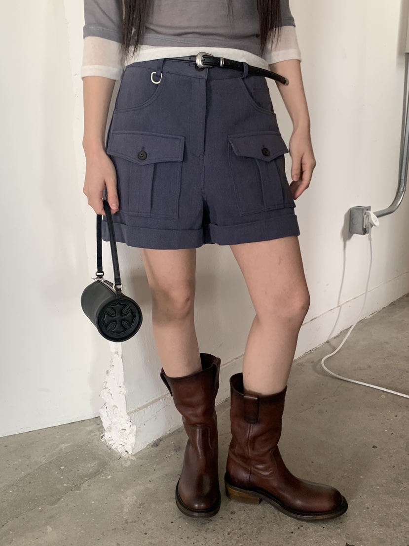 LOGARDEN東大門直郵女士新品26春夏職業推薦短褲不含腰帶LO GARDEN短褲