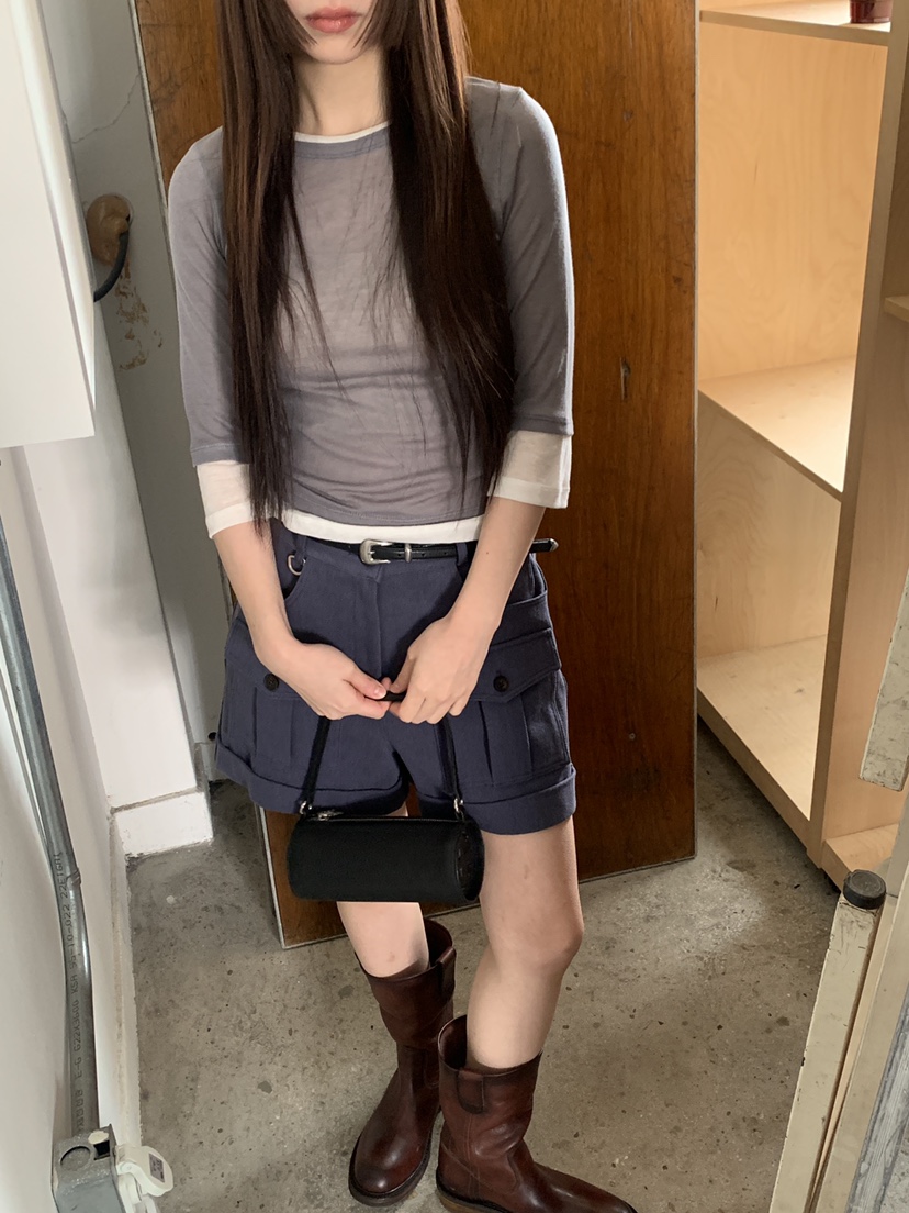 LOGARDEN東大門直郵女士新品26春夏職業推薦短褲不含腰帶LO GARDEN短褲