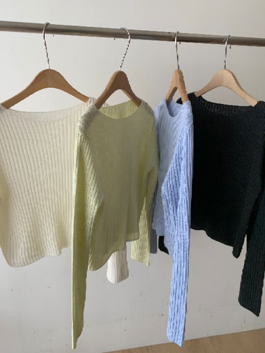 KOMOREBI東大門代購女裝新款休閑職業熱賣推薦時尚針織衫KOMOREBI針織衫圖色4左四色