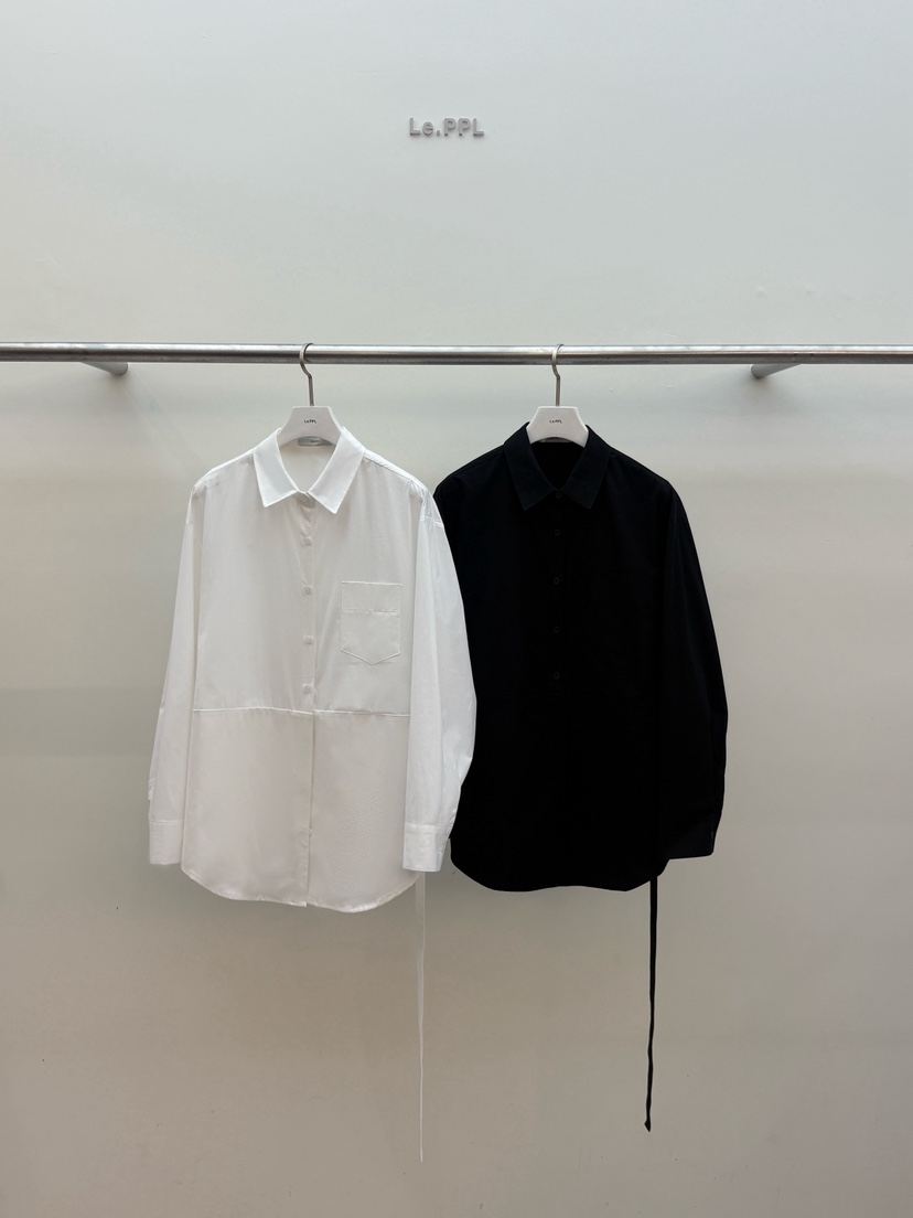 LE-PPL東大門實拍女裝新款時尚職業26春夏休閑襯衫蕾絲衫LE-PPL襯衫/蕾絲衫圖色2左二色