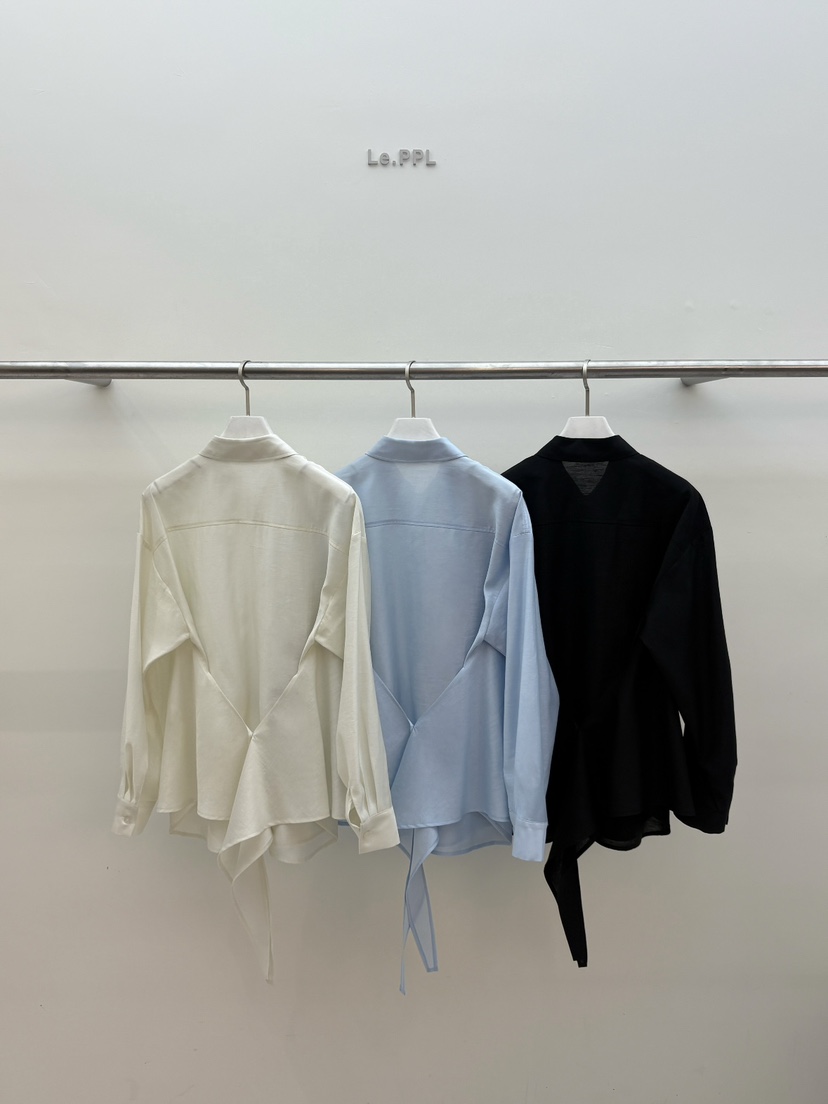 LE-PPL韓國直郵女士新品真品26春夏休閑時尚推薦襯衫蕾絲衫LE-PPL襯衫/蕾絲衫