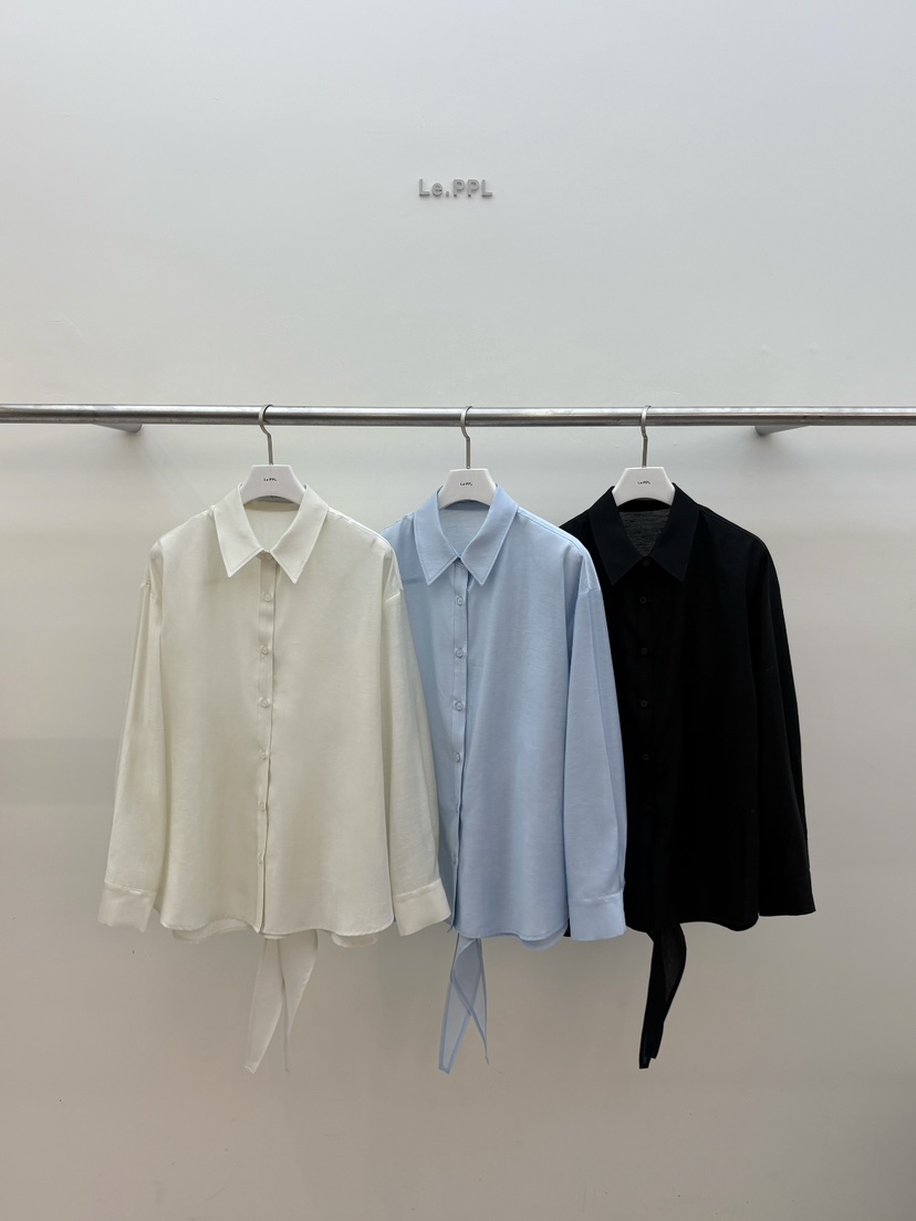 LE-PPL韓國直郵女士新品真品26春夏休閑時尚推薦襯衫蕾絲衫LE-PPL襯衫/蕾絲衫圖色2左二色