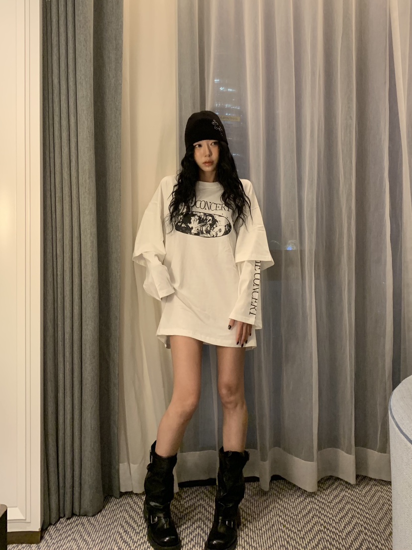 BADCALM東大門直郵女士新品真品時尚推薦人氣熱賣長袖T恤BADCALM長袖T恤