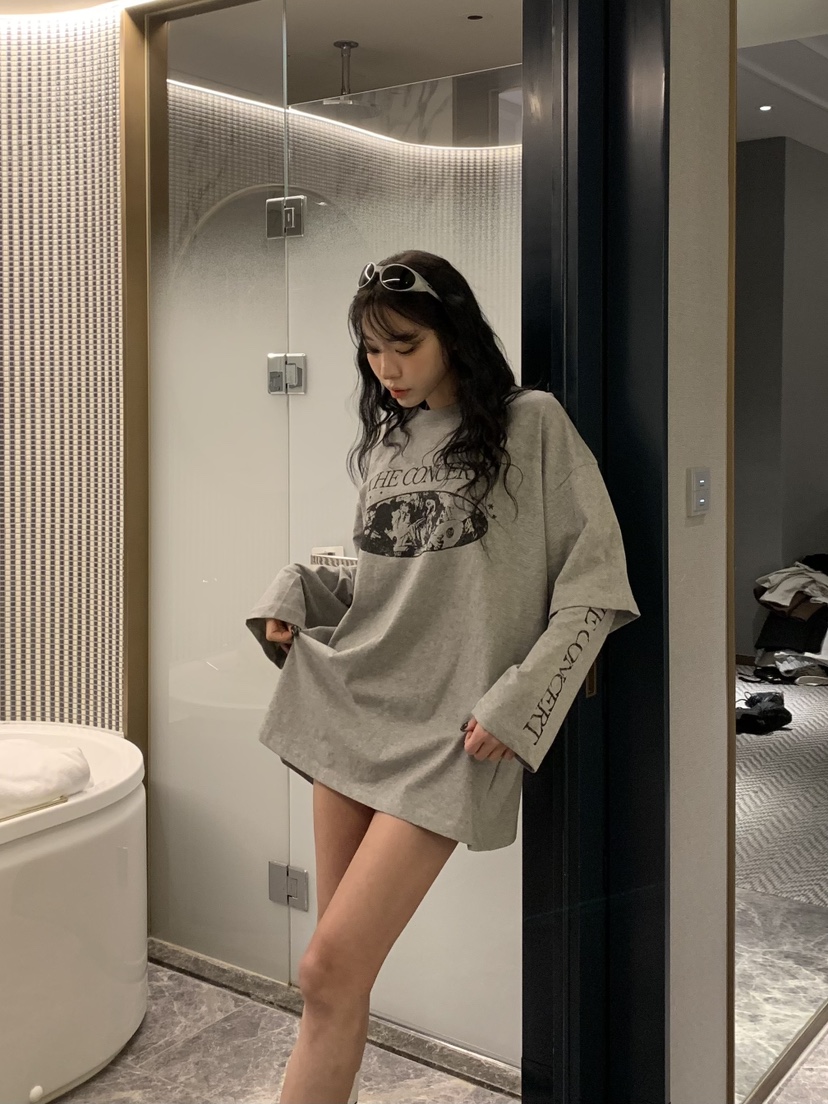 BADCALM東大門直郵女士新品真品時尚推薦人氣熱賣長袖T恤BADCALM長袖T恤