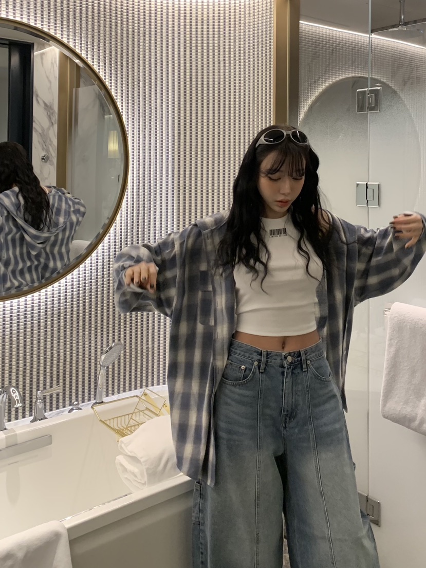 BADCALM韓國代購女士新款推薦時尚人氣真品職業襯衫蕾絲衫BADCALM襯衫/蕾絲衫