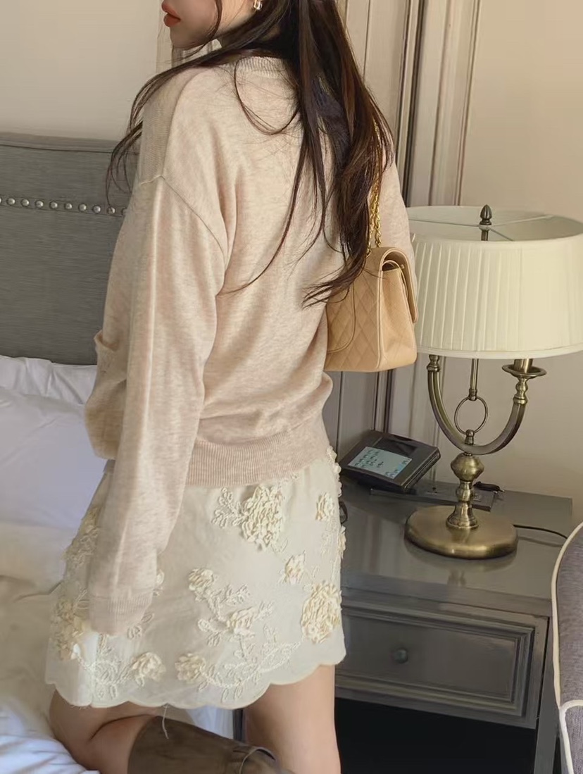 LA CREME東大門代購女裝新款26春夏推薦人氣休閑針織衫口袋LA CREME針織衫