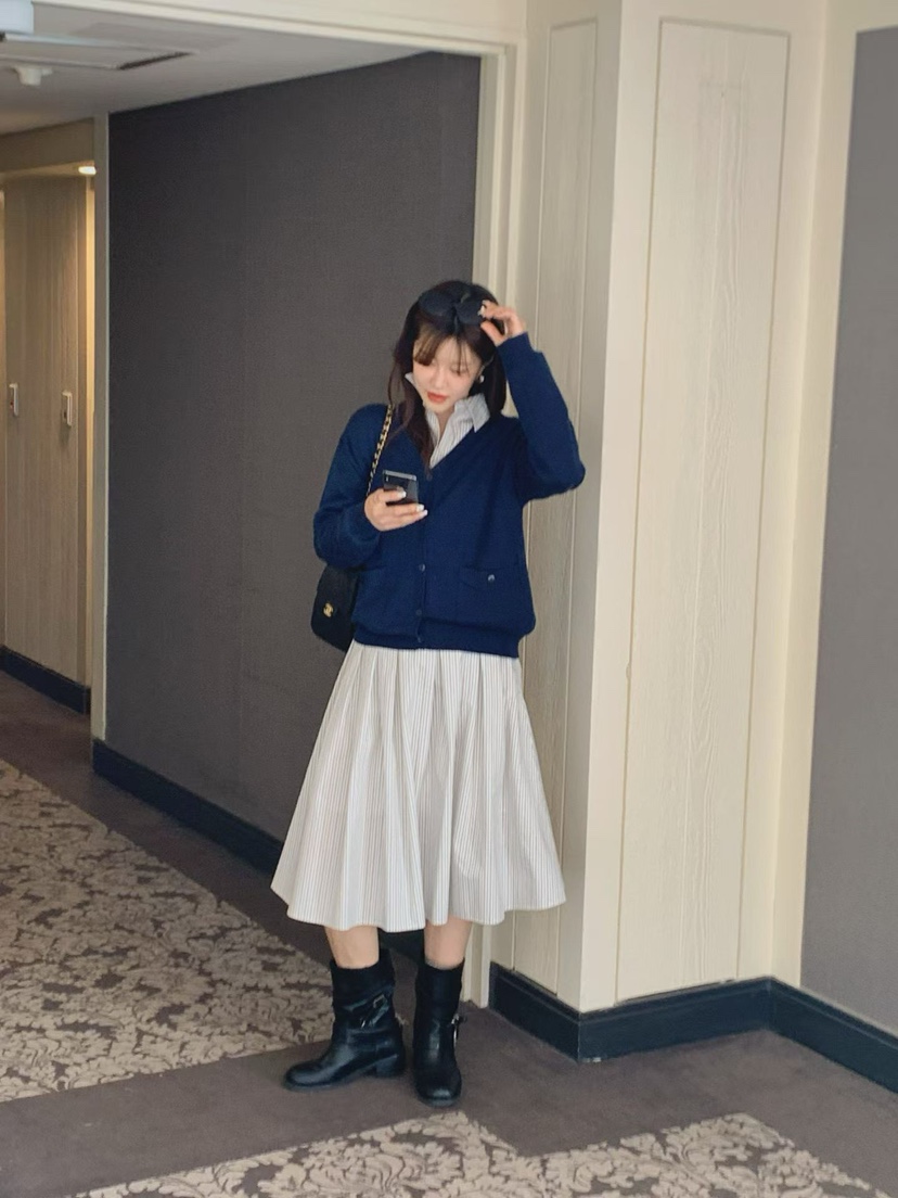 LA CREME東大門代購女裝新款26春夏推薦人氣休閑針織衫口袋LA CREME針織衫