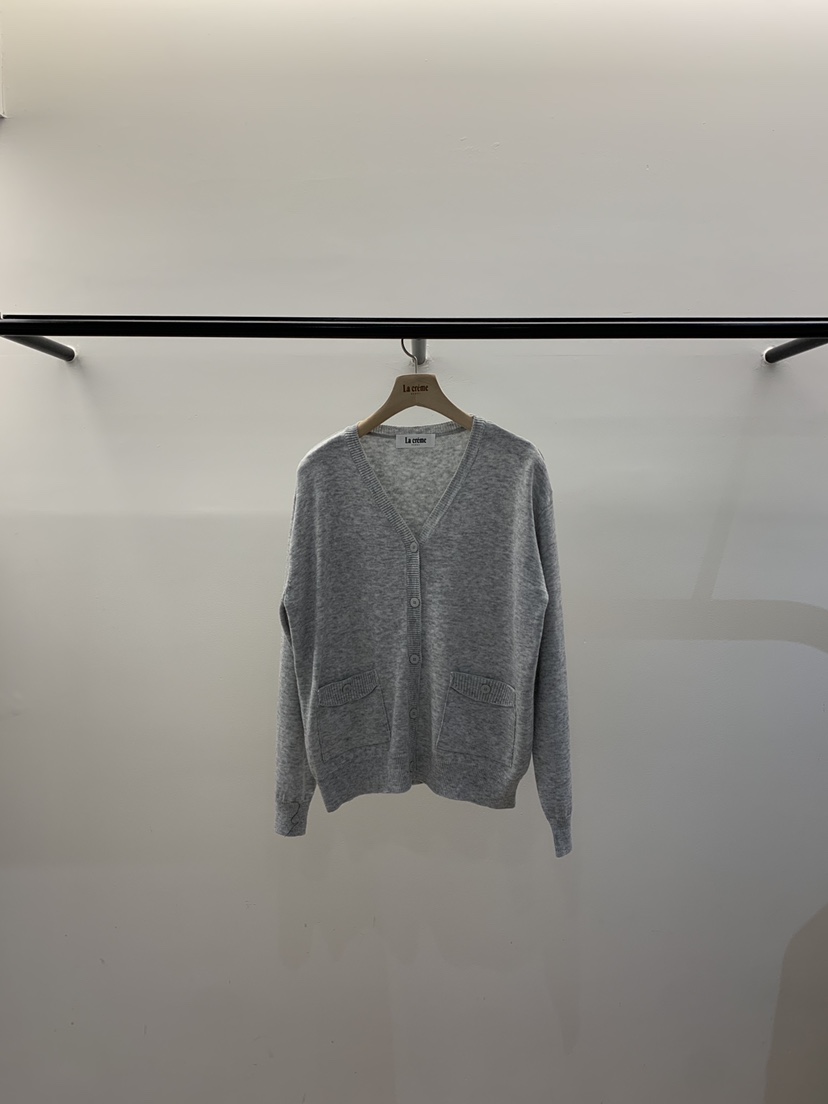 LA CREME東大門代購女裝新款26春夏推薦人氣休閑針織衫口袋LA CREME針織衫圖色2