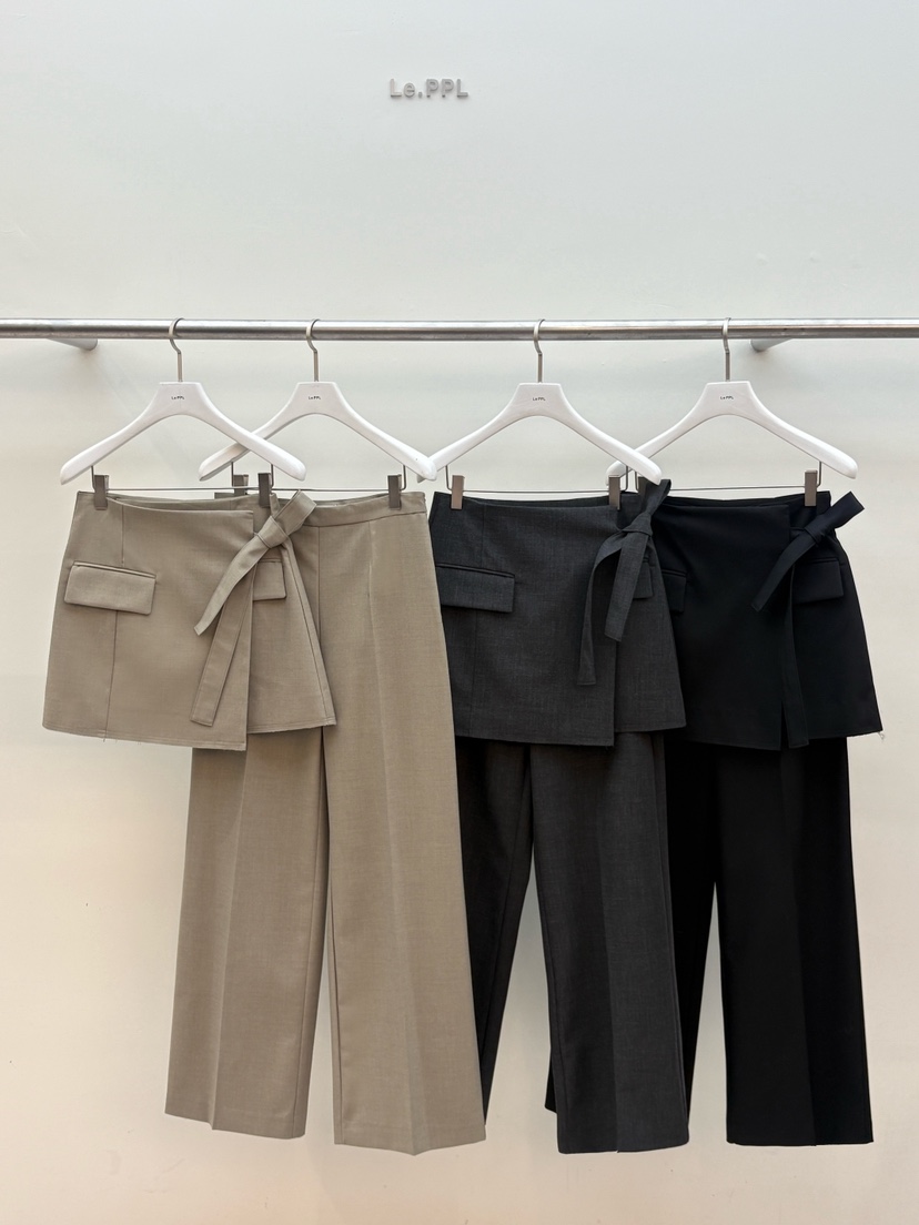 LE-PPL東大門實拍女士新品職業時尚熱賣26春夏人氣真品裙褲LE-PPL裙褲圖色3左三色