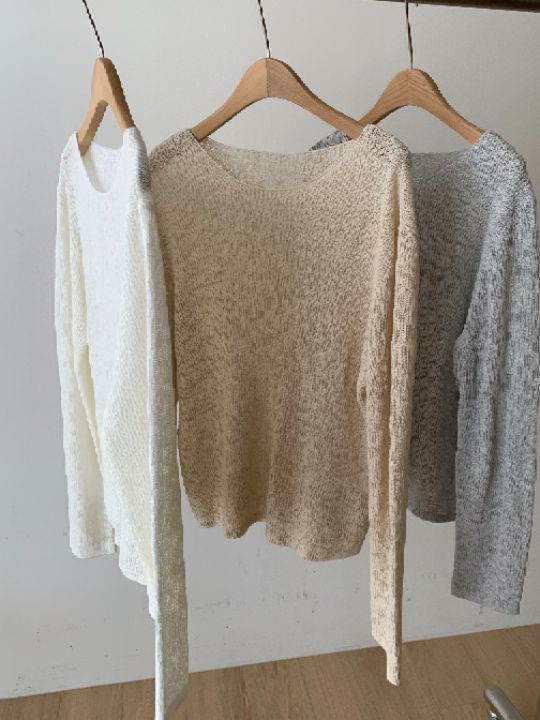 KOMOREBI韓國代購女士新款休閑職業熱賣推薦時尚真品針織衫KOMOREBI針織衫圖色3左三色