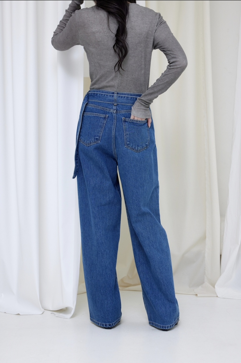 LE-PPL韓國直郵女裝新品職業熱賣人氣時尚26春夏休閑牛仔褲LE-PPL牛仔褲