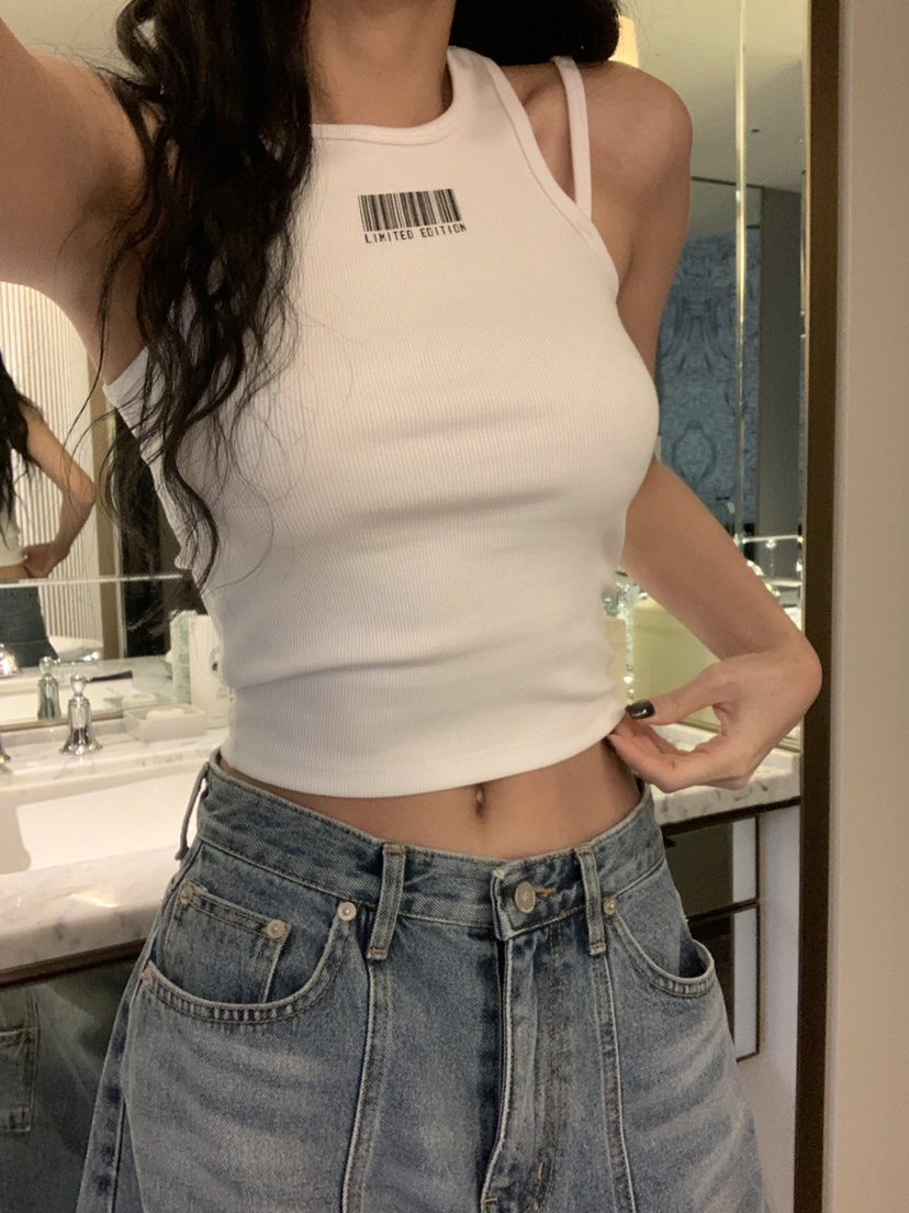 BADCALM韓國直郵女士新款人氣時尚職業推薦真品休閑吊帶背心BADCALM吊帶/背心