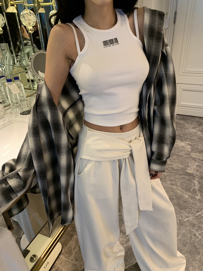 BADCALM韓國直郵女士新款人氣時尚職業推薦真品休閑吊帶背心BADCALM吊帶/背心