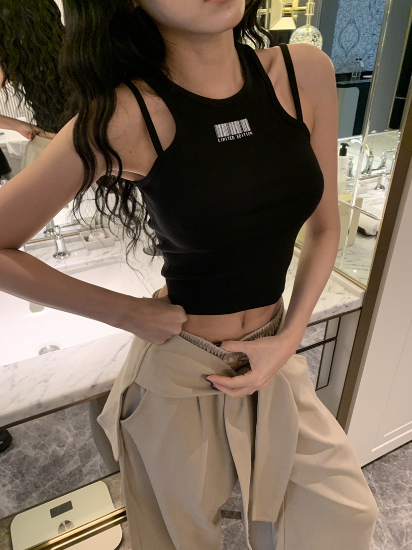 BADCALM韓國直郵女士新款人氣時尚職業推薦真品休閑吊帶背心BADCALM吊帶/背心