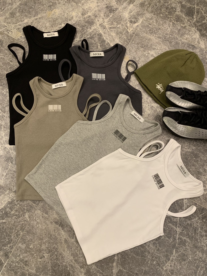 BADCALM韓國直郵女士新款人氣時尚職業推薦真品休閑吊帶背心BADCALM吊帶/背心