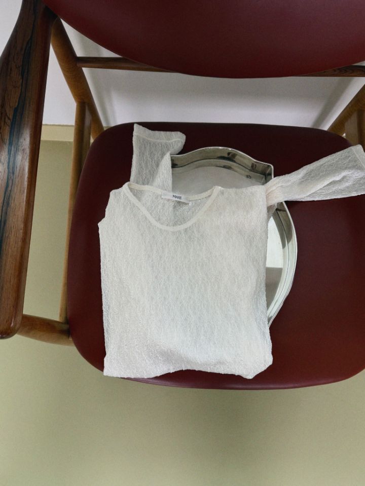 MARE東大門直郵女士新品26春夏人氣推薦真品休閑長袖T恤蕾絲MARE長袖T恤