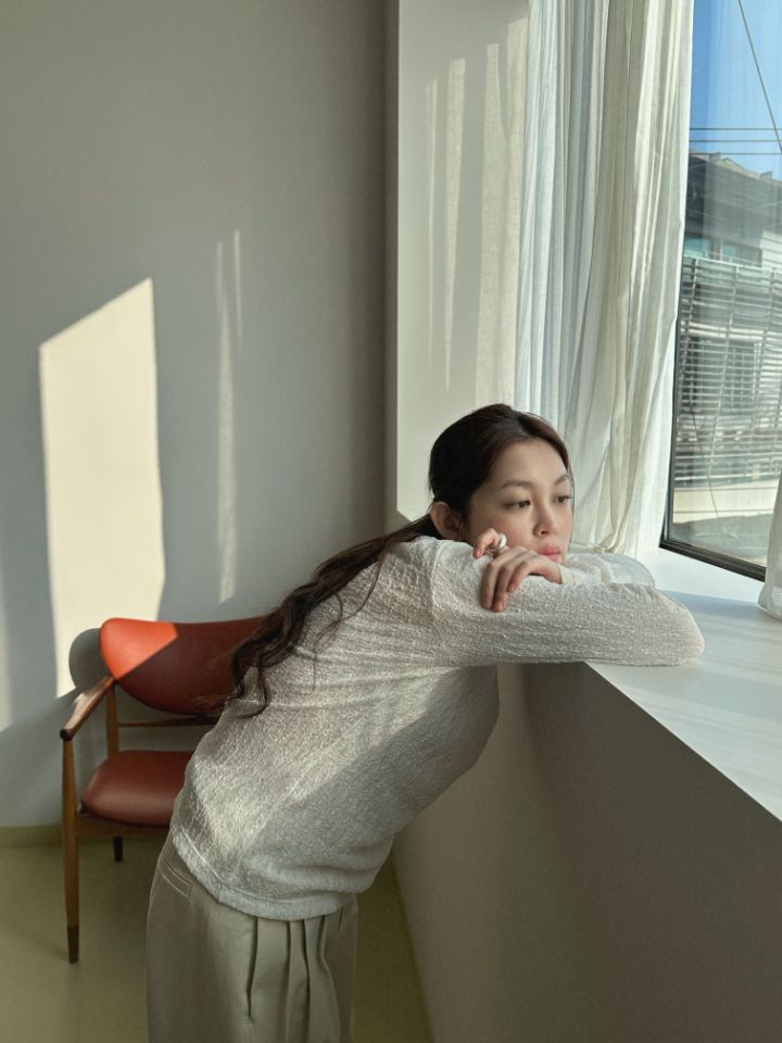 MARE東大門直郵女士新品26春夏人氣推薦真品休閑長袖T恤蕾絲MARE長袖T恤