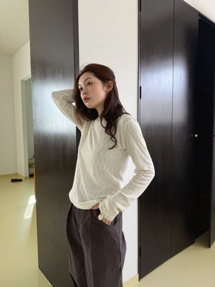 MARE東大門直郵女士新品26春夏人氣推薦真品休閑長袖T恤蕾絲MARE長袖T恤